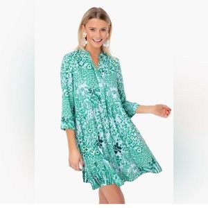 Tuckernuck Wildflower Royal Shirt Dress